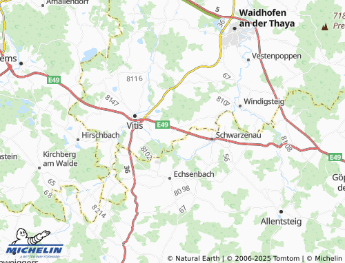 MICHELIN-Landkarte Sparbach - ViaMichelin