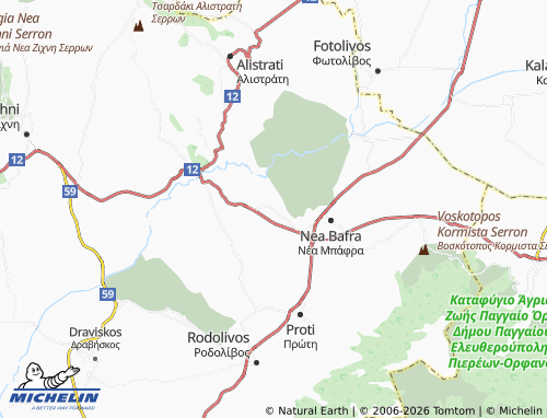 MICHELIN Krinida map - ViaMichelin