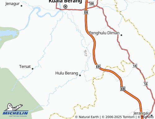 MICHELIN Felda Tersat map - ViaMichelin