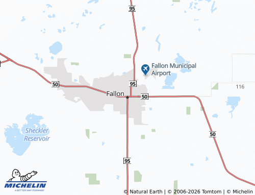 Mapa MICHELIN Fallon - ViaMichelin