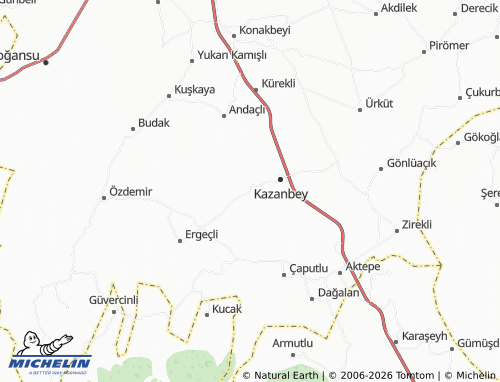 Mappa MICHELIN Gençali - ViaMichelin