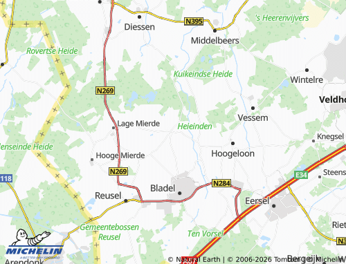 MICHELIN Netersel map - ViaMichelin