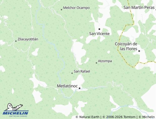 Mappa MICHELIN Guadalupe, Huexoapa - ViaMichelin