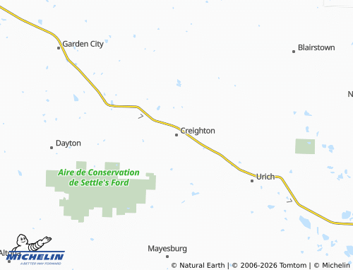 Mapa MICHELIN Creighton - ViaMichelin