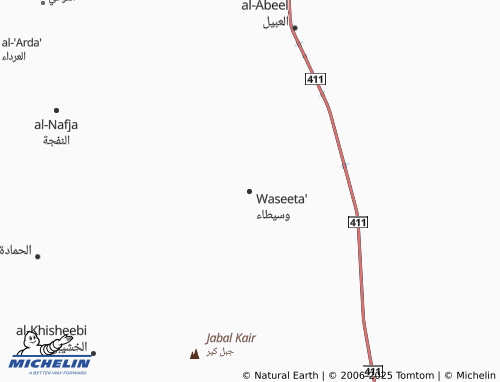 Carte MICHELIN Waseeta' - ViaMichelin