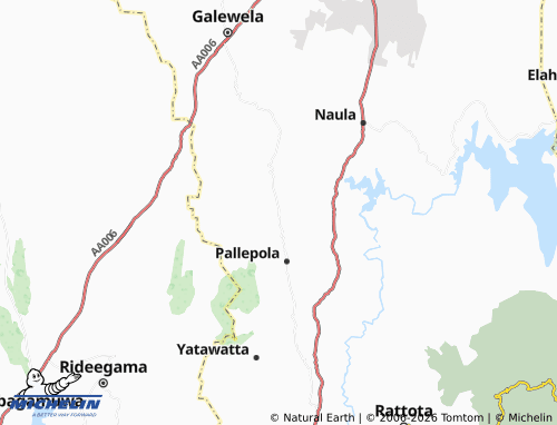 MICHELIN Mahayayawatta map - ViaMichelin