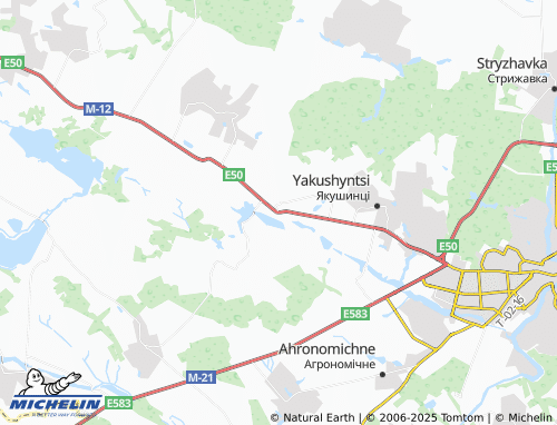 MICHELIN Ksaverivka map - ViaMichelin