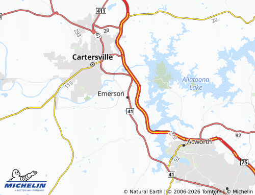 Mapa MICHELIN Emerson - ViaMichelin