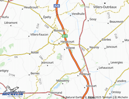 MICHELIN Villeret map - ViaMichelin