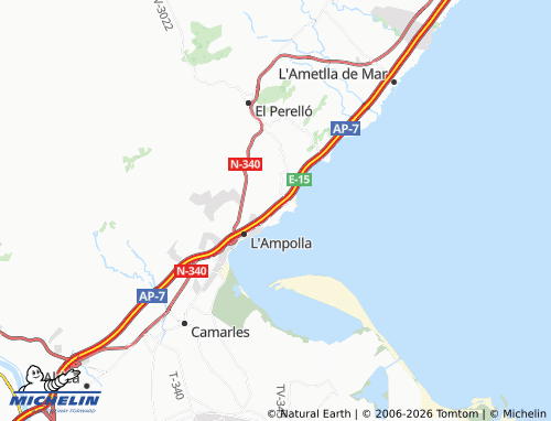 MICHELIN Cap Roig map - ViaMichelin