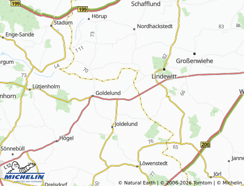 MICHELIN Goldebek map - ViaMichelin