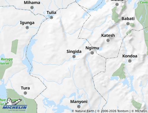 Mapa MICHELIN Singida Rural - ViaMichelin