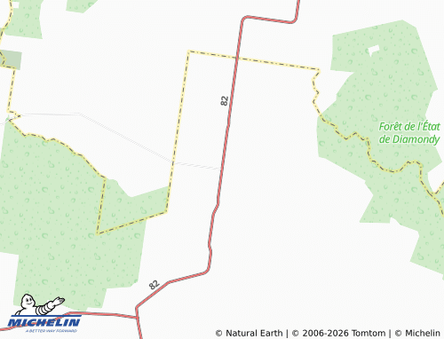 Mapa MICHELIN Darr Creek - ViaMichelin
