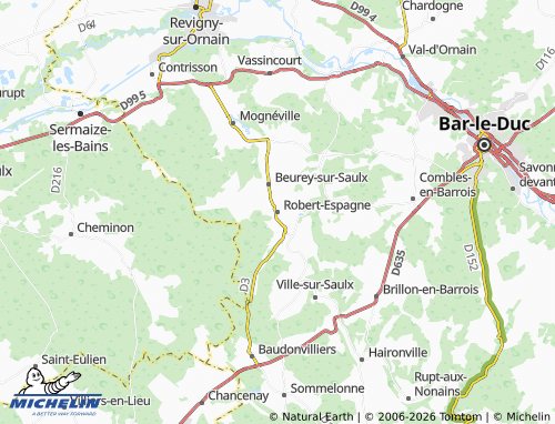 MICHELIN Robert-Espagne map - ViaMichelin