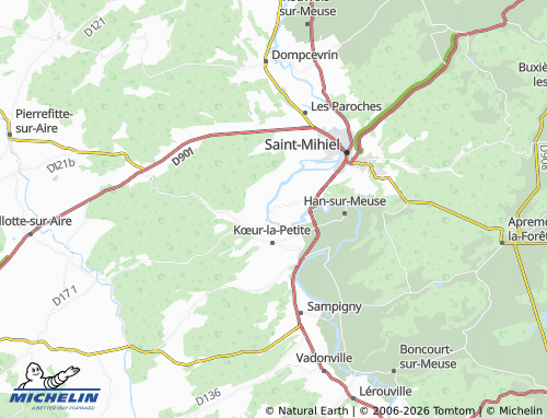 MICHELIN Bislée map - ViaMichelin