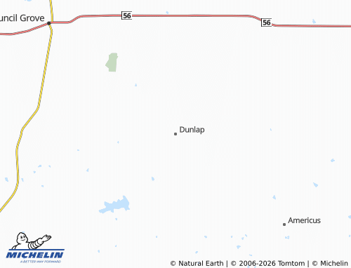Mapa MICHELIN Dunlap - ViaMichelin