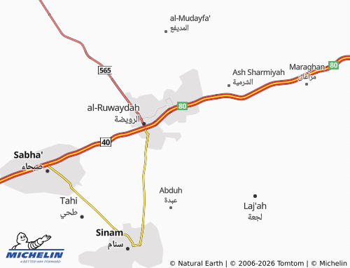 MICHELIN-Landkarte al-Wafa' - ViaMichelin
