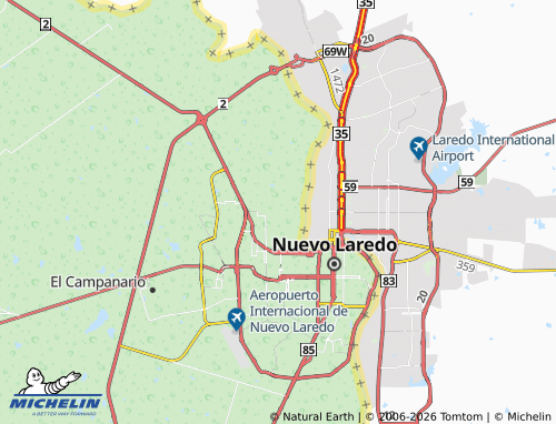 Mappa MICHELIN Nueva España - ViaMichelin