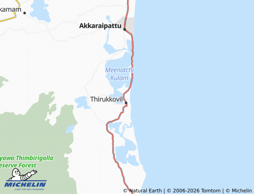 Mappa MICHELIN Thambiluvil 2 North - ViaMichelin