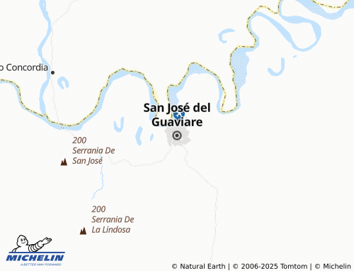 MICHELIN San José del Guaviare map - ViaMichelin
