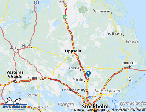 Carte MICHELIN Uppsala - ViaMichelin