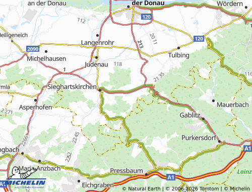 MICHELIN Elsbach map - ViaMichelin