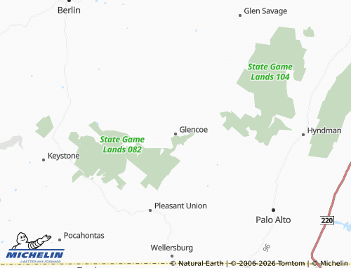 Mappa MICHELIN Glencoe - ViaMichelin