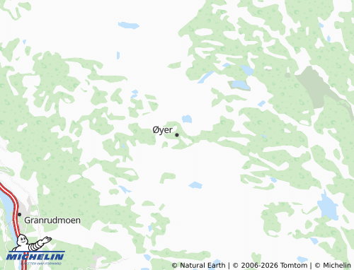 Mapa MICHELIN Øyer - ViaMichelin