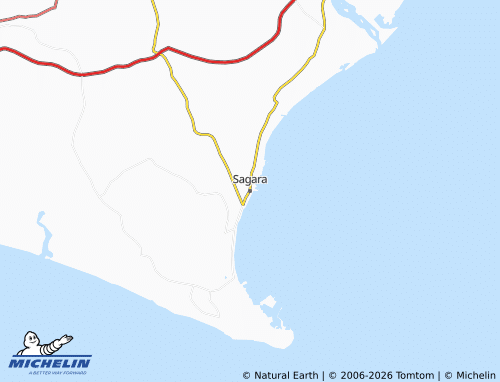 MICHELIN Sagara map - ViaMichelin