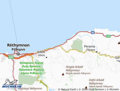 Carte MICHELIN Stavromenos - ViaMichelin
