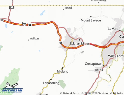 Carte MICHELIN Midlothian - ViaMichelin