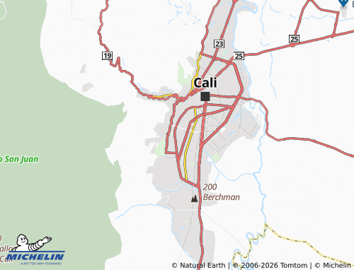 Carte MICHELIN Santiago de Cali - ViaMichelin