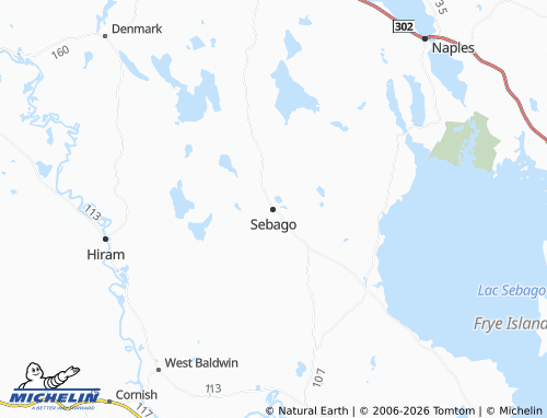 Mappa MICHELIN Sebago - ViaMichelin