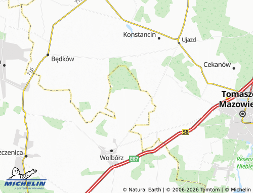 Mapa MICHELIN Żywocin - ViaMichelin
