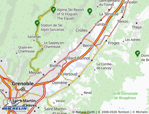 MICHELIN Saint-Nazaire-les-Eymes map - ViaMichelin