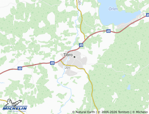 Carte MICHELIN Tibro - ViaMichelin