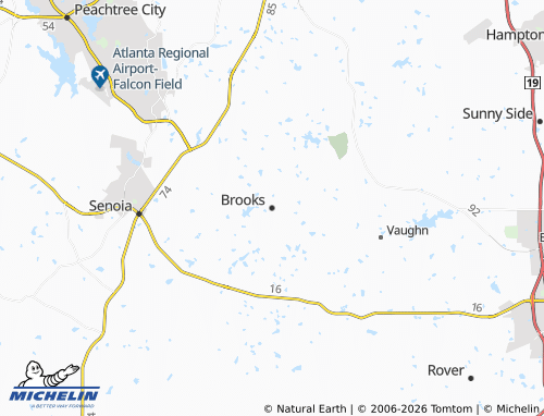 Carte MICHELIN Brooks - ViaMichelin