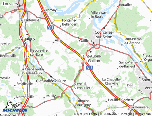 MICHELIN-Landkarte Saint-Julien-de-la-Liègue - ViaMichelin