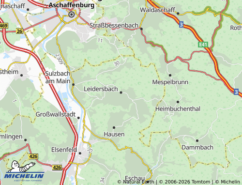 Mapa MICHELIN Leidersbach - ViaMichelin