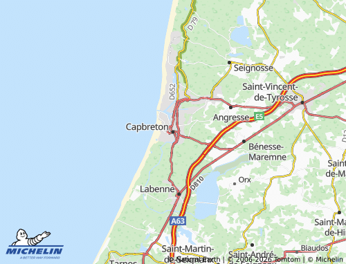 MICHELIN Capbreton map - ViaMichelin