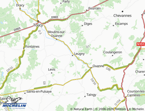 Mappa MICHELIN Leugny - ViaMichelin