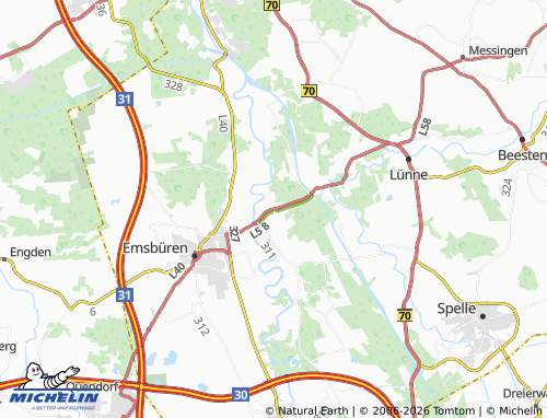 MICHELIN Helschen map - ViaMichelin