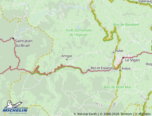 Mappa MICHELIN Aumessas - ViaMichelin