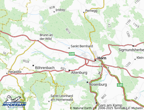 MICHELIN Strögen map - ViaMichelin