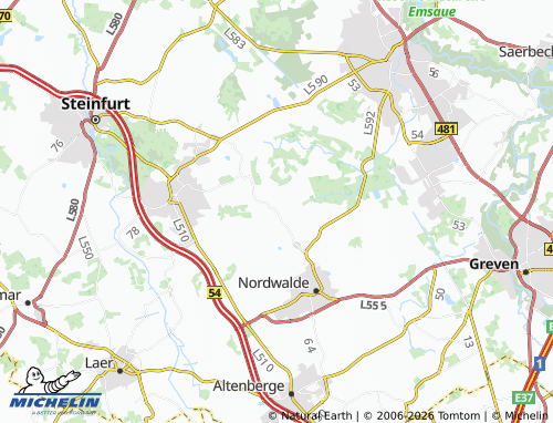 MICHELIN Scheddebrock map - ViaMichelin