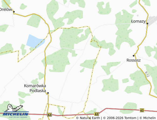 MICHELIN Kolembrody map - ViaMichelin