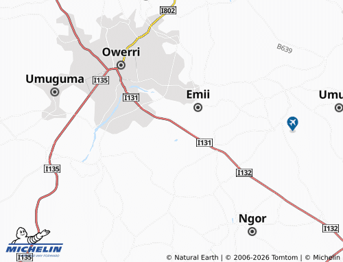 MICHELIN Agbala map - ViaMichelin