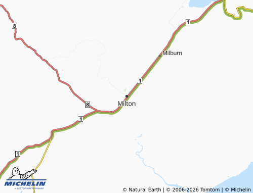 Mapa MICHELIN Milton - ViaMichelin
