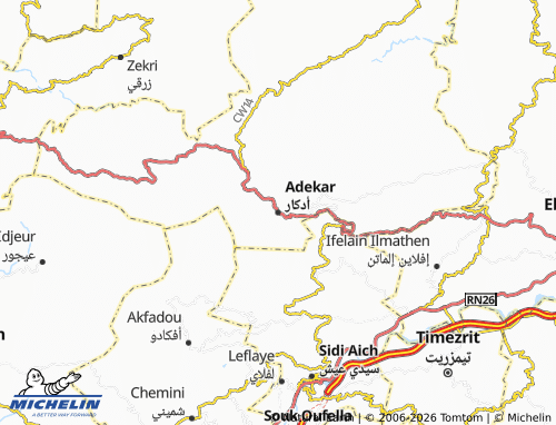 Carte MICHELIN Adekar - ViaMichelin