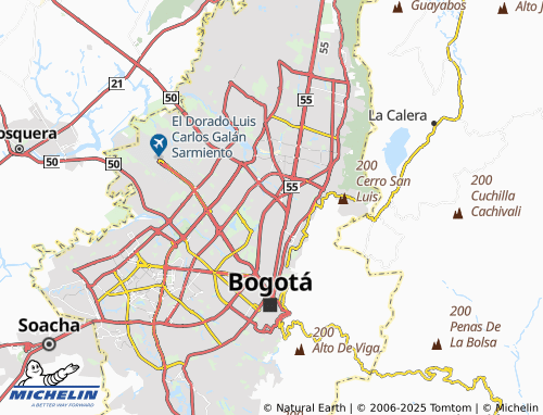 MICHELIN Once de Noviembre map - ViaMichelin